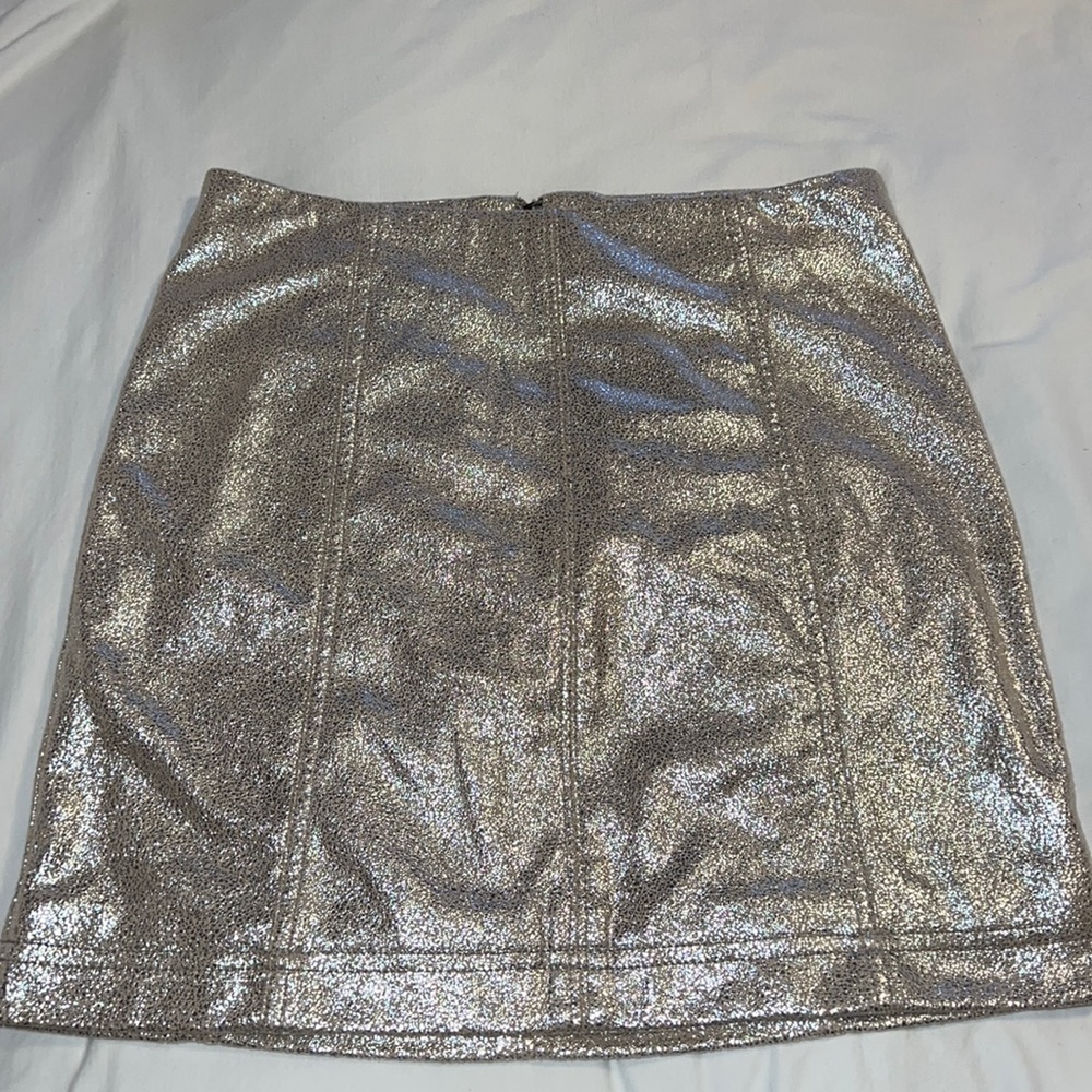 Sparkly light pink free people skirt